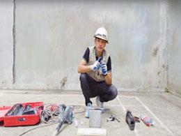Hướng thi công khoan cấy Bulong bằng keo Hilti RE 100 Hướng thi công khoan cấy Bulong bằng keo Hilti RE 100